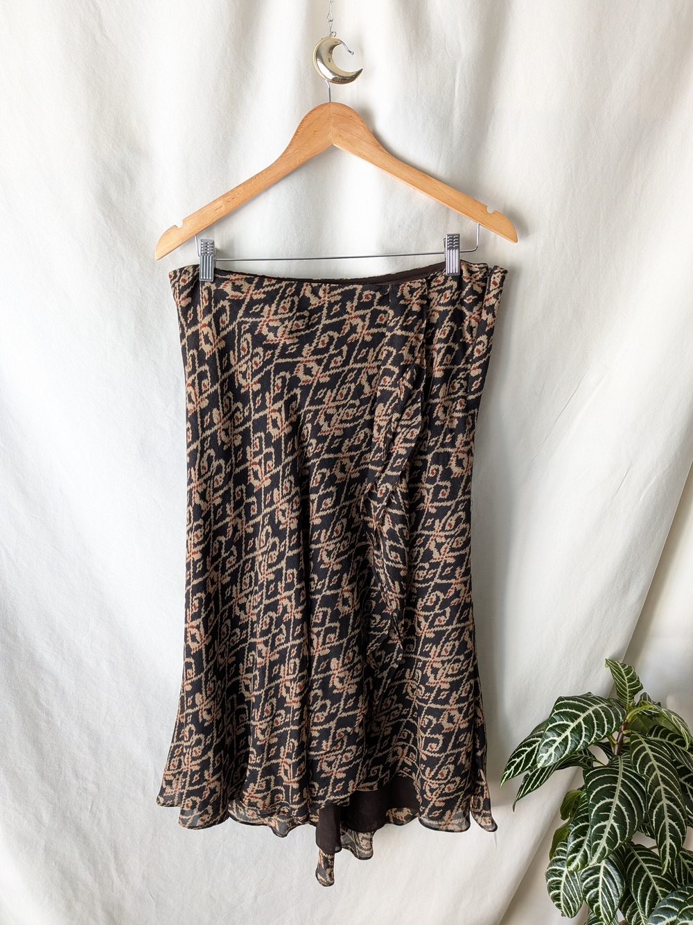 Lauren Ralph Lauren Silk Wool Wrap Skirt